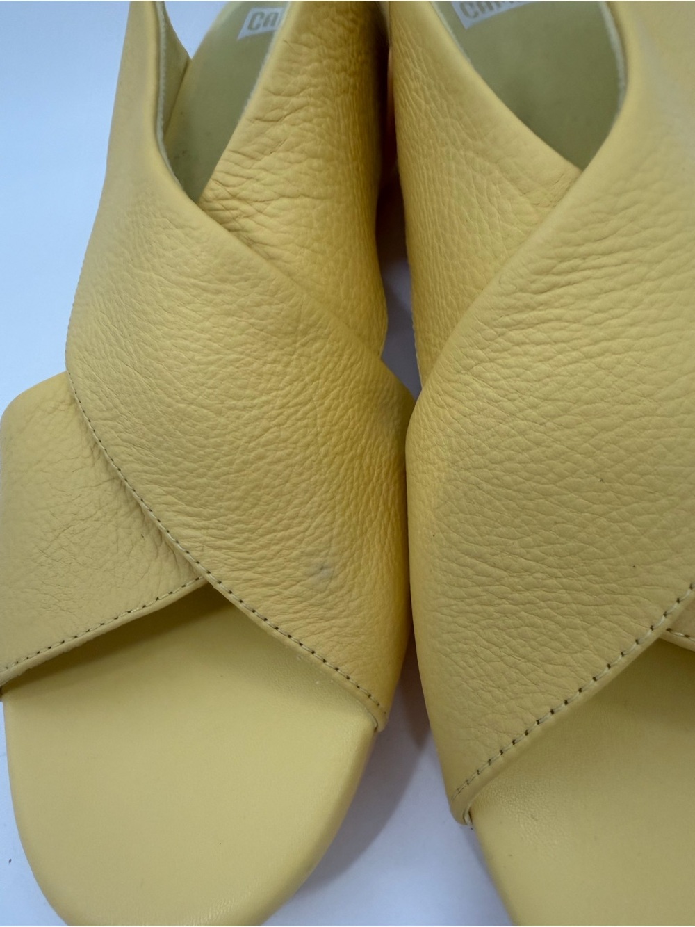 Camper Balloon Yellow Leather Sandal - Picture 4 of 10